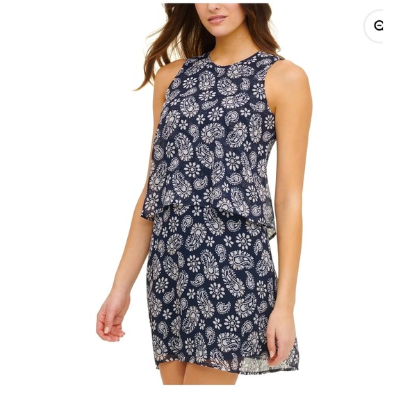 Tommy Hilfiger Women's Halter Neck Above the Knee Shift Dress Sz-16 - Picture 1 of 10